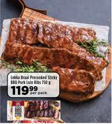 Lekka Braai Precooked Sticky BBQ Pork Loin Ribs-750g Per Pack