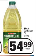 Spar Sunflower Oil-2Ltr Each