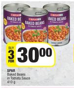 2Spar Baked Beans In Tomato Sauce-For 3 x 410g