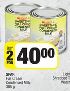 2Spar Full Cream Condensed Milk-For 2 x 385g