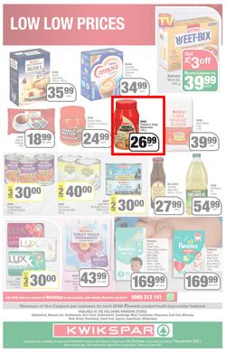KWIKSPAR EASTERN CAPE : Low Prices For You (26 October - 7 November 2021) Valid in Abbotsford, Beacon Isle, Beetlestone, Burt Drive, Butterworth, page 4
