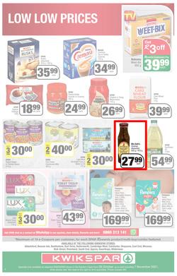 KWIKSPAR EASTERN CAPE : Low Prices For You (26 October - 7 November 2021) Valid in Abbotsford, Beacon Isle, Beetlestone, Burt Drive, Butterworth, page 4
