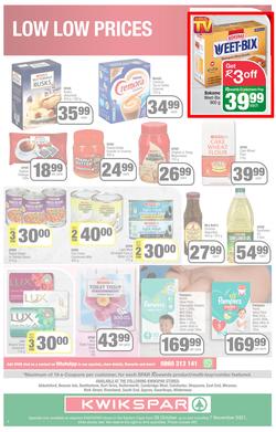 KWIKSPAR EASTERN CAPE : Low Prices For You (26 October - 7 November 2021) Valid in Abbotsford, Beacon Isle, Beetlestone, Burt Drive, Butterworth, page 4