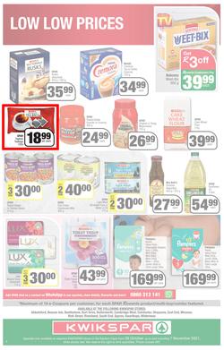 KWIKSPAR EASTERN CAPE : Low Prices For You (26 October - 7 November 2021) Valid in Abbotsford, Beacon Isle, Beetlestone, Burt Drive, Butterworth, page 4