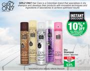 Girlz Only Dry Shampoo Assorted-200ml Each