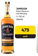 Jameson Select Reverse Irish Whisky-750ml Each