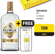 Old Buck Gin-750ml Each