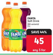 Fanta Soft Drink (All Variants)-For Any 3 x 2L