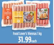 Food Lover's Viennas-1Kg Each