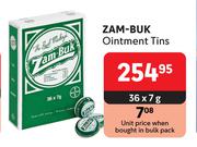 Zam-Buk Ointment Tins-36 x 7g