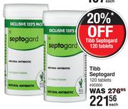 Tibb Septogard 120 Tablets-Each