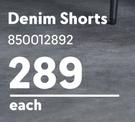 Denim Shorts 850012892-Each