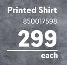 Printed Shirt 850017598-Each