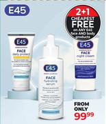 E45 Face & Body Products