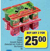 Clover Classic Smooth Yoghurt (Selected Incl. Fruits Of The Forest)-For Any 2 x 6's 