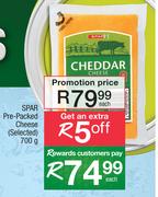 Spar Pre Packed Cheese (Selected)-700g Each