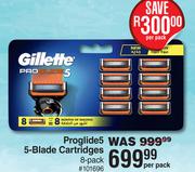 Gillette Proglide5 5-Blade Cartridges 8 Pack-Per Pack