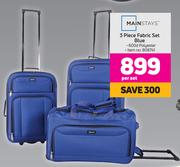 Mainstays 3 Piece Fabric Set (Blue)-Per Set