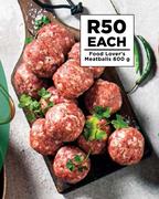 Food Lover's Meatballs-600g Each