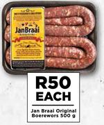 Jan Braai Original Boerewors-500g