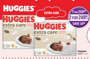 Huggies Extra Care Nappies Sizes 1-5-For 1
