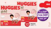 Huggies Gold Jumbo Pack Nappies Sizes 2-5-For 1