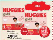Huggies Gold Nappies Sizes 2-5-Per 2 Pack