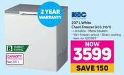 KIC 207L White Chest Freezer KCG 210/1