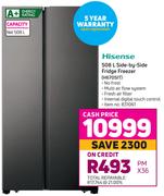 Hisense 508L Side By Side Fridge Freezer H670SIT