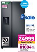 Samsung 617L Black 2 Door Fridge