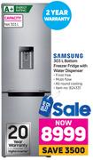 Samsung 303L Bottom Freezer Fridge With Water Dispenser