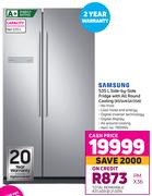 Samsung 535L Side By Side Fridge With All Round Cooling RS54N3A13S8