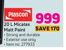 Plascon Micatex Matt Paint-20L