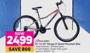 Raleigh 24" Or 26" Mirage 21 Speed Mountain Bike-Each