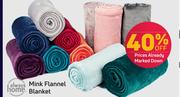 Always Home Mini Flannel Blanket 125 x 150cm-Each