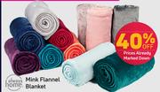 Always Home Mini Flannel Blanket 180 x 200cm-Each