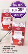 Lifestyle Food Rooibos Tea (20 Plus 40 Teabags)-For Both