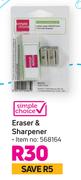 Simple Choice Earser & Sharpener