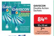 Gaviscon Double Action Sachets-12 x 10ml