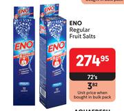 Eno Regular Fruit Salts-72's