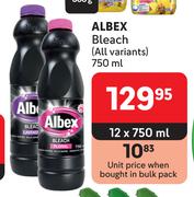 Albex Bleach (All Variants)-12 x 750ml