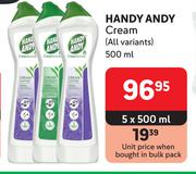 Handy Andy Cream (All Variants)-5 x 500ml