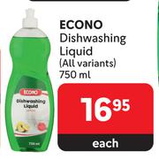 Econo Dishwashing Liquid (All Variants)-750ml Each