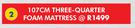 Easy Dream 107cm Three Quarter Foam Mattress