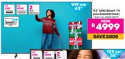 Samsung 43" (109cm) UHD Smart TV UA43U8000FKXXA