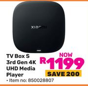 Mi TV Box S 3rd Gen 4K UHD Media Player 850028807