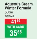 Nature's Nourishment Aqueous Cream Winter Formula 25673-500ml