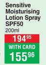Sun Lab Sensitive Moisturising Lotion Spray SPF50-200ml