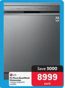LG 14 Place Quad Wash Dishwasher DFB512FP