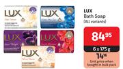 Lux Bath Soap (All Variants)-6 x 175g